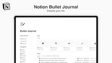 Notion Bullet Journal gallery image