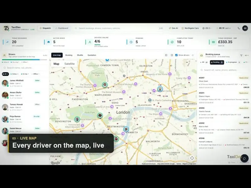TaxiDex screenshot 1 (video preview)