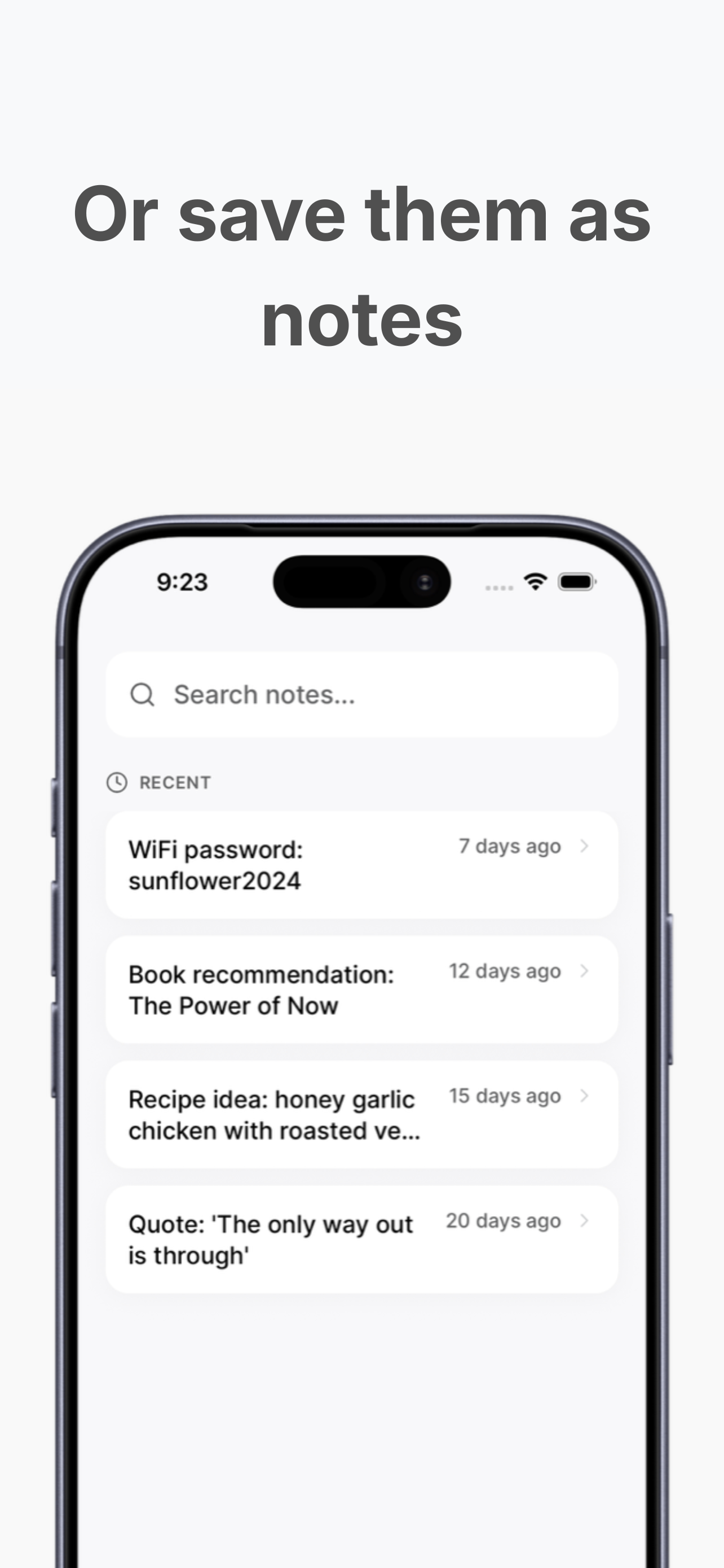 Thoughts Left - Screenshot 5 showing product features and functionality