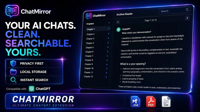 ChatMirror screenshot 1 (video preview)