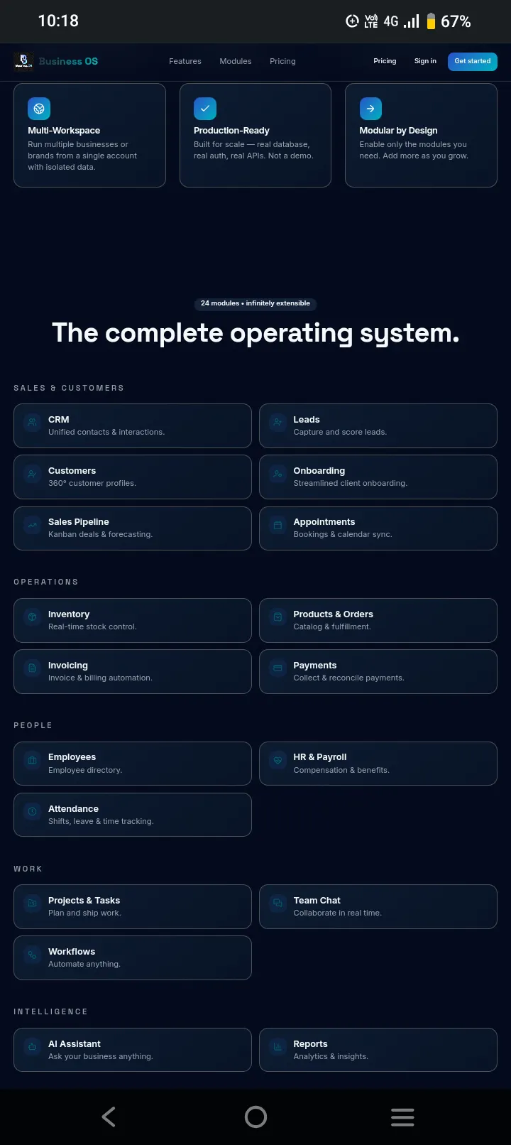 Business OS — Run Your Business.Smarter. gallery image