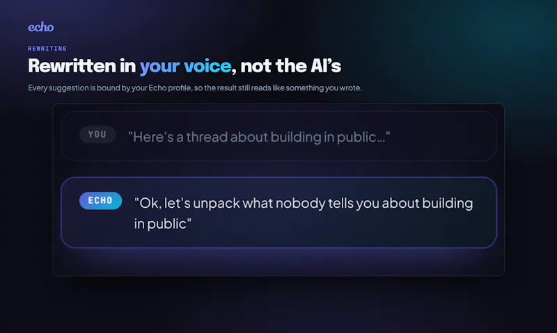 Echo screenshot 1