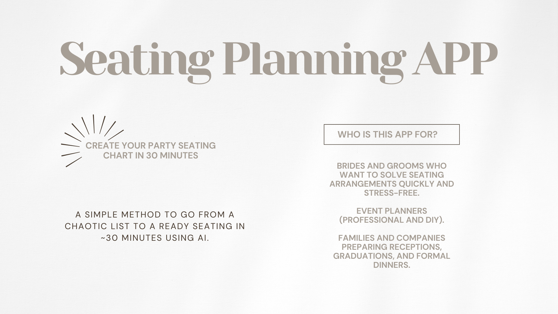Seating Plannign app gallery image