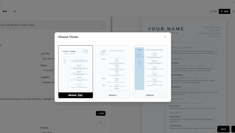 Resumori screenshot 4