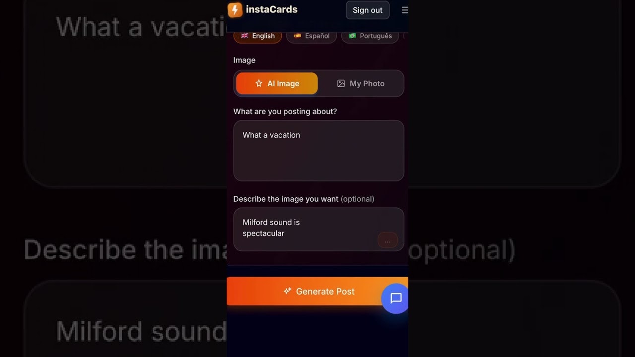 InstaCards gallery image