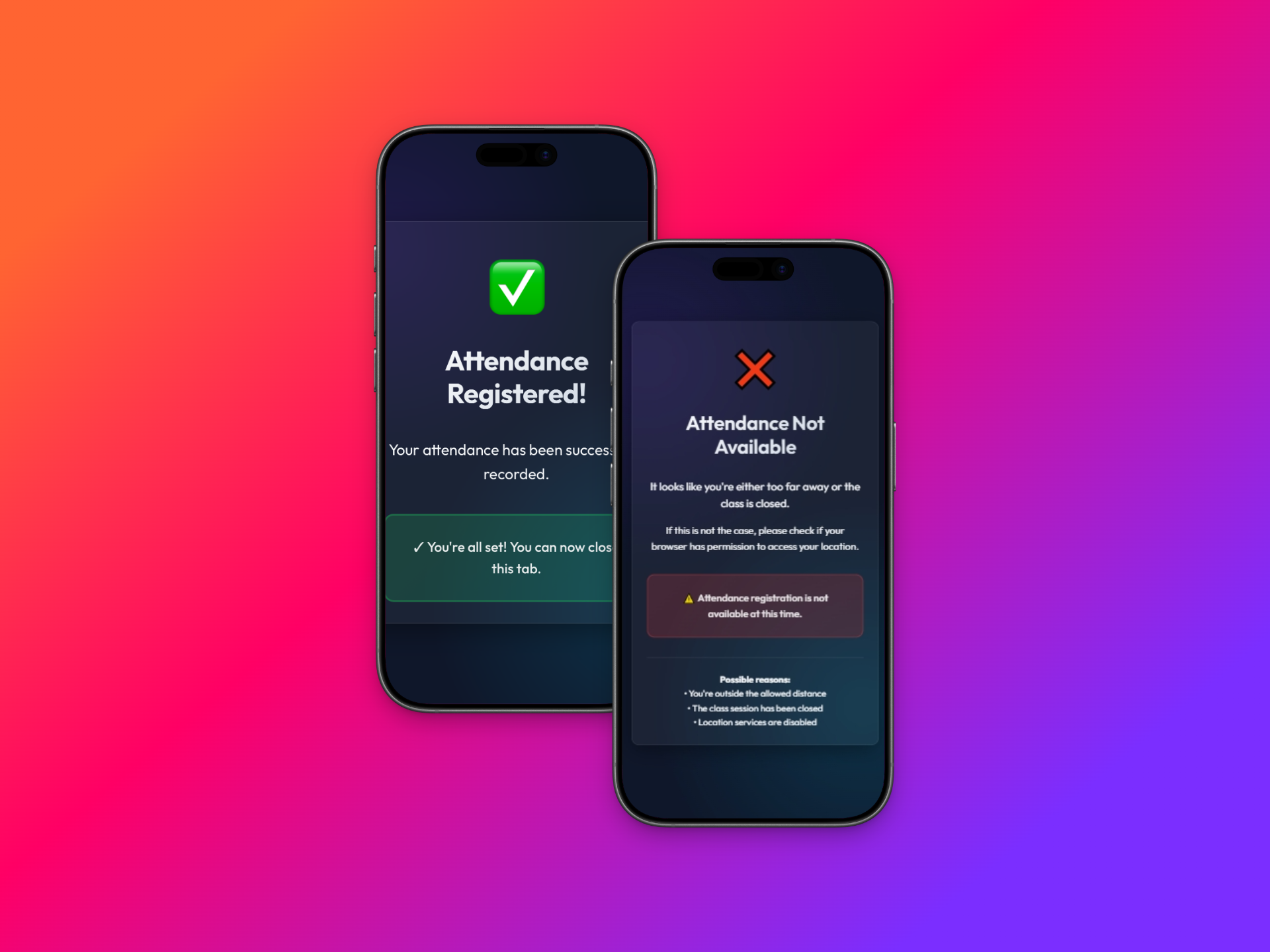 Mark Me Present - Screenshot 3 showing product features and functionality
