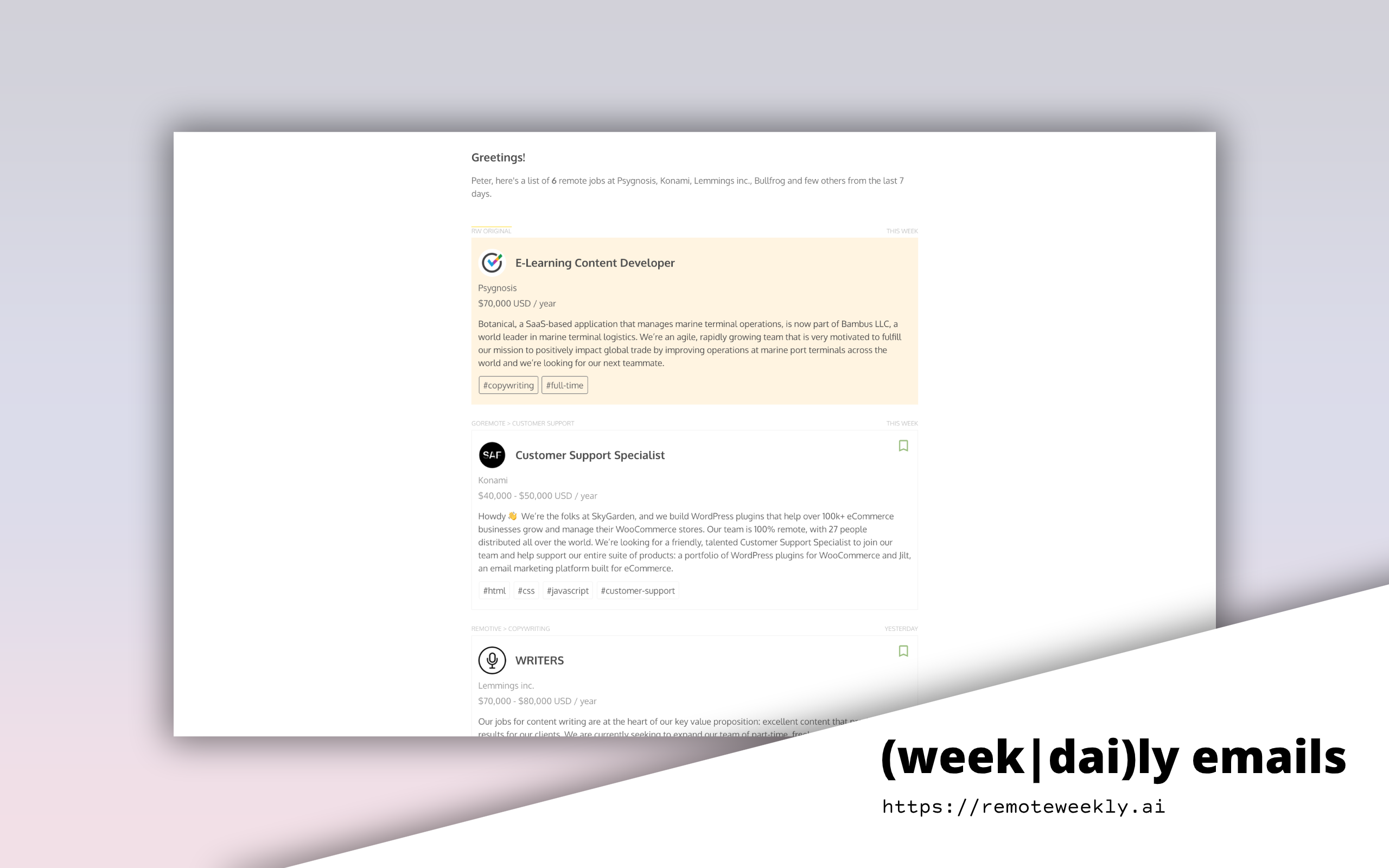 Remote Weekly gallery image