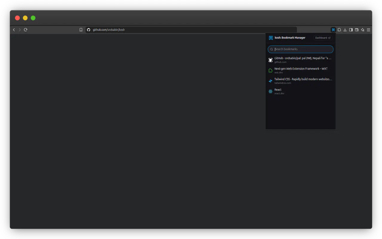 kosh: Bookmark Manager gallery image