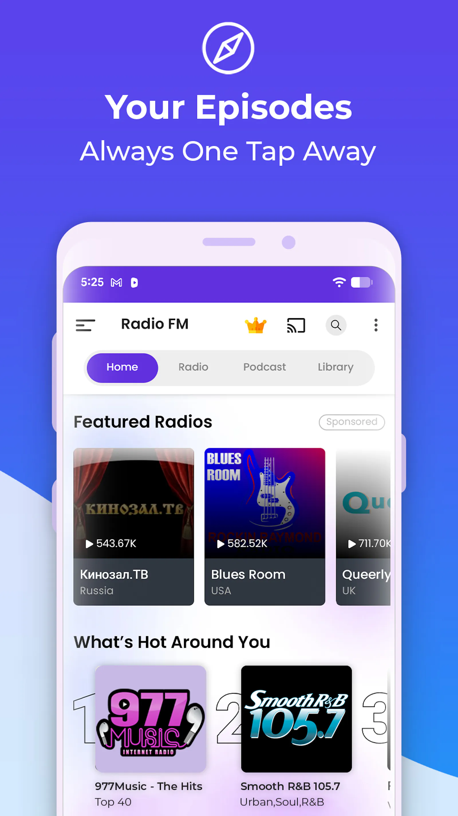 Radio FM : Online Radio, News & Podcasts screenshot 7