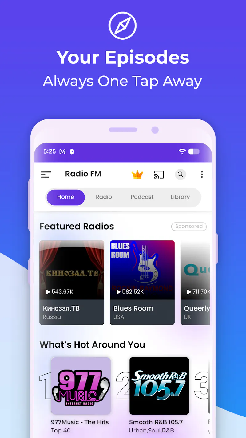 Radio FM : Online Radio, News & Podcasts screenshot 7