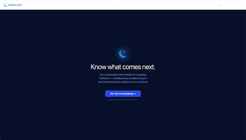 Moonlight - Caregiver Roadmap screenshot 2