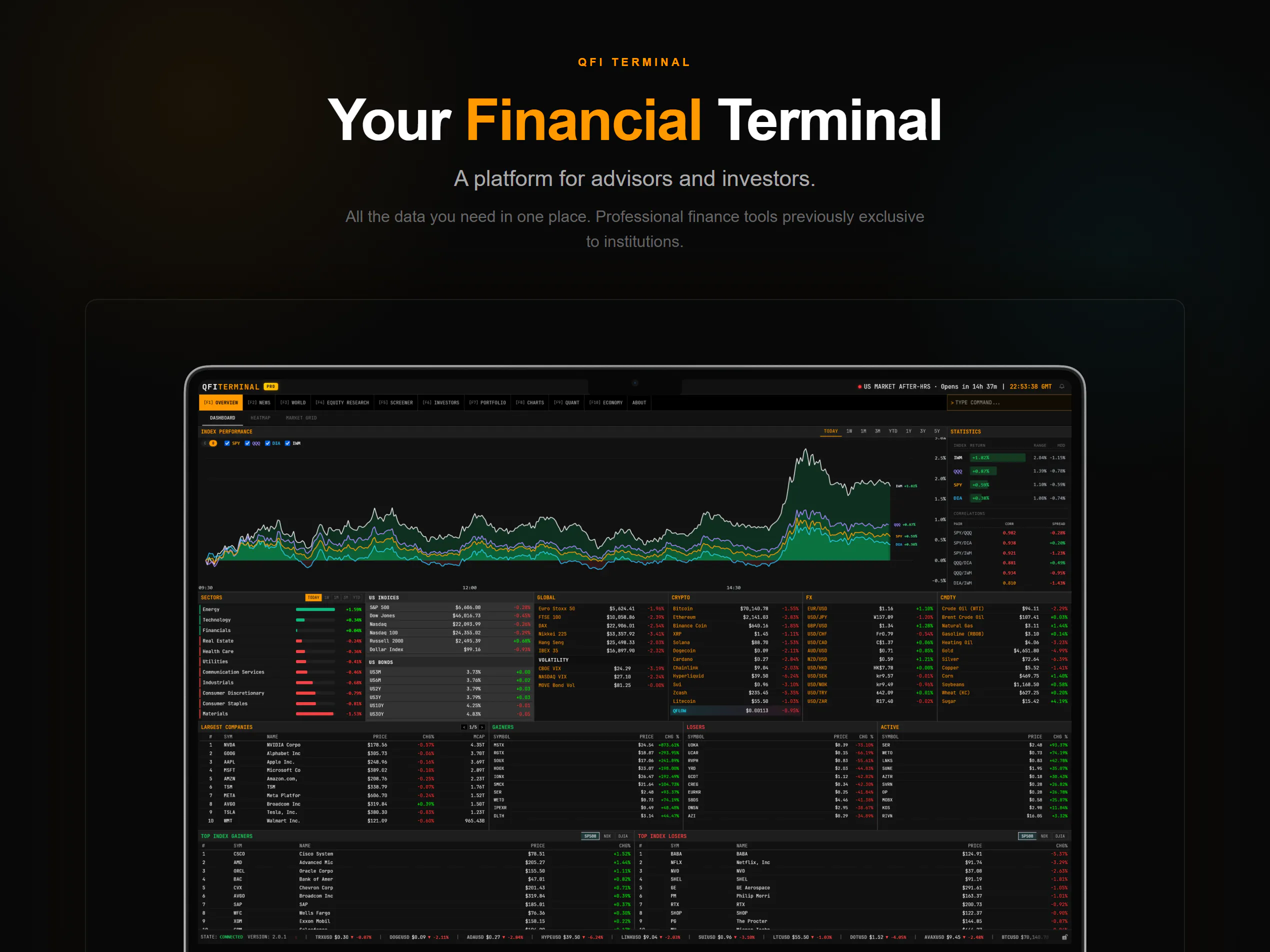QFI Terminal のプロダクトバナー
