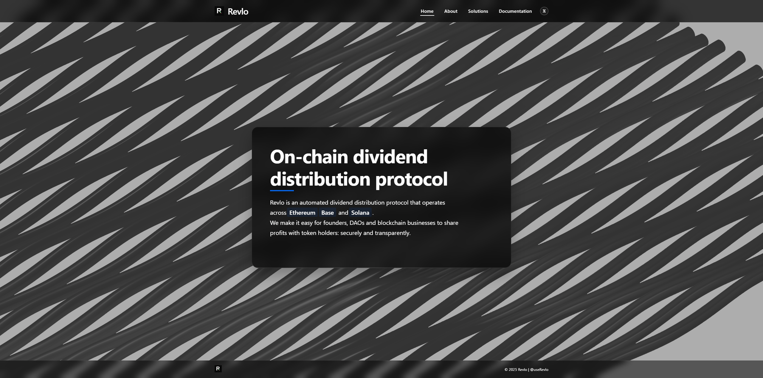 Revlo - Automated on-chain dividend distributions media 1