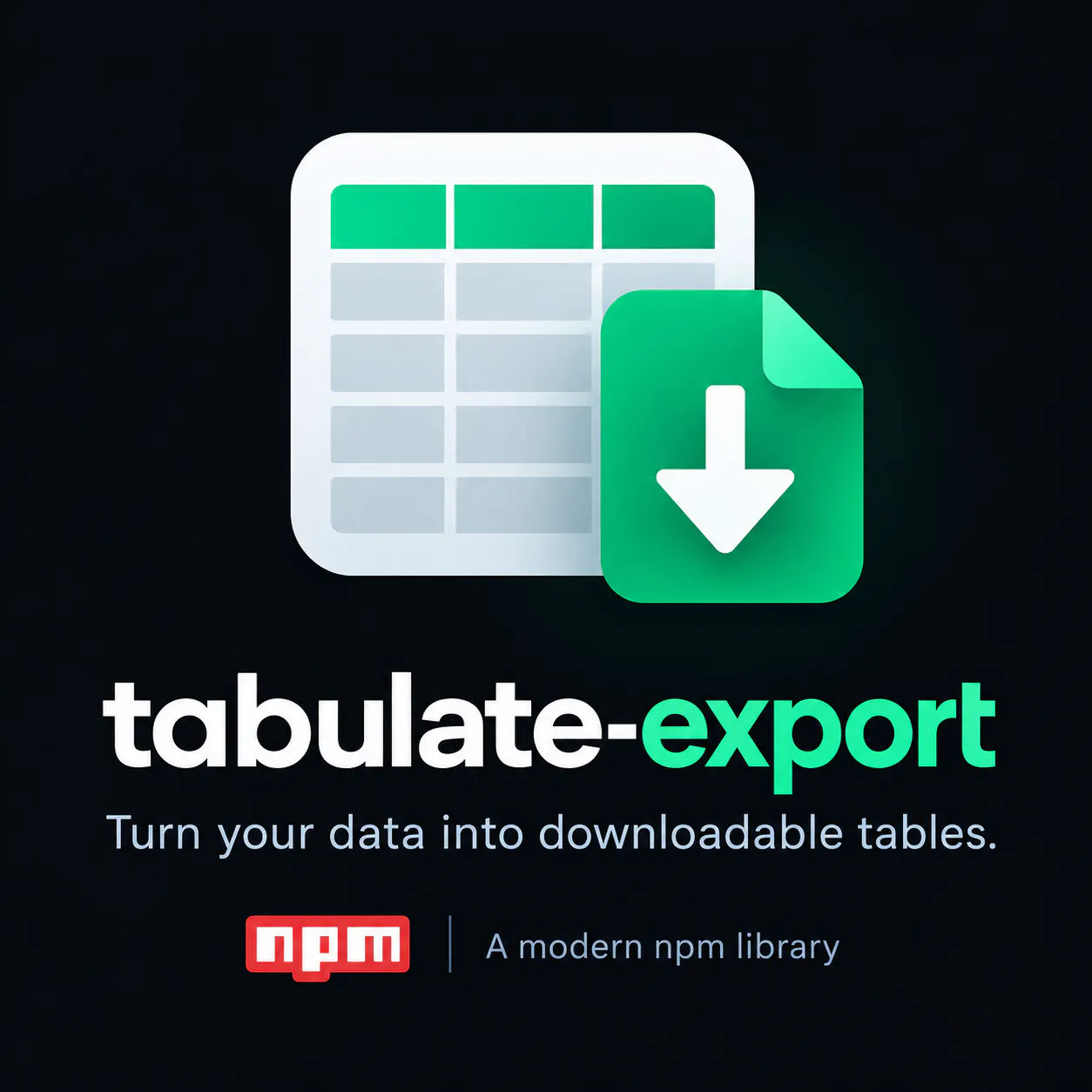 Tabulate-Export