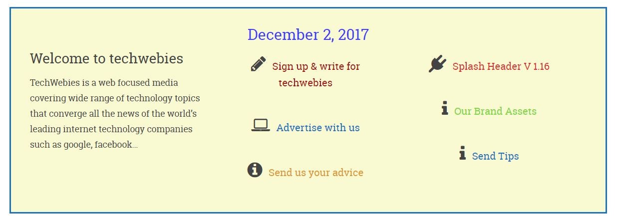 Splash header gallery image