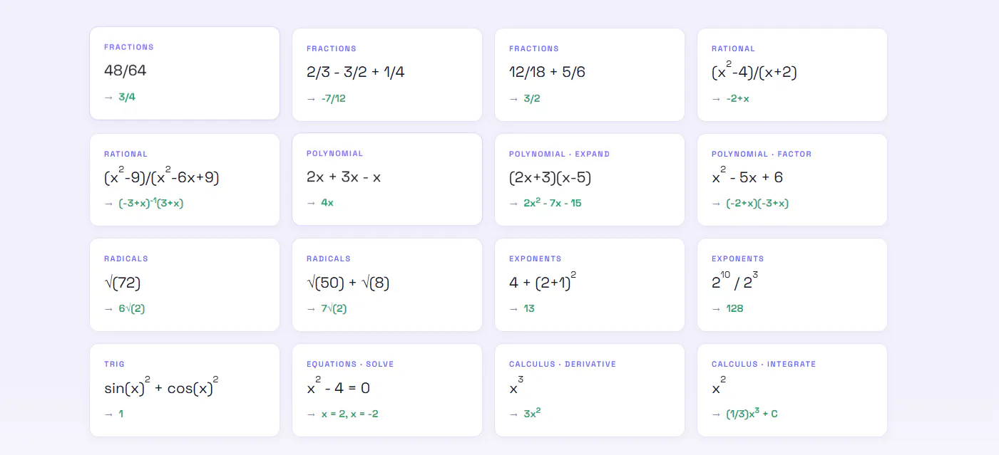 Simplify Calculator gallery image
