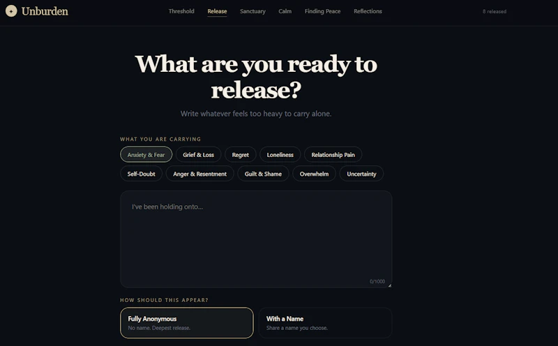 Unburden screenshot 2