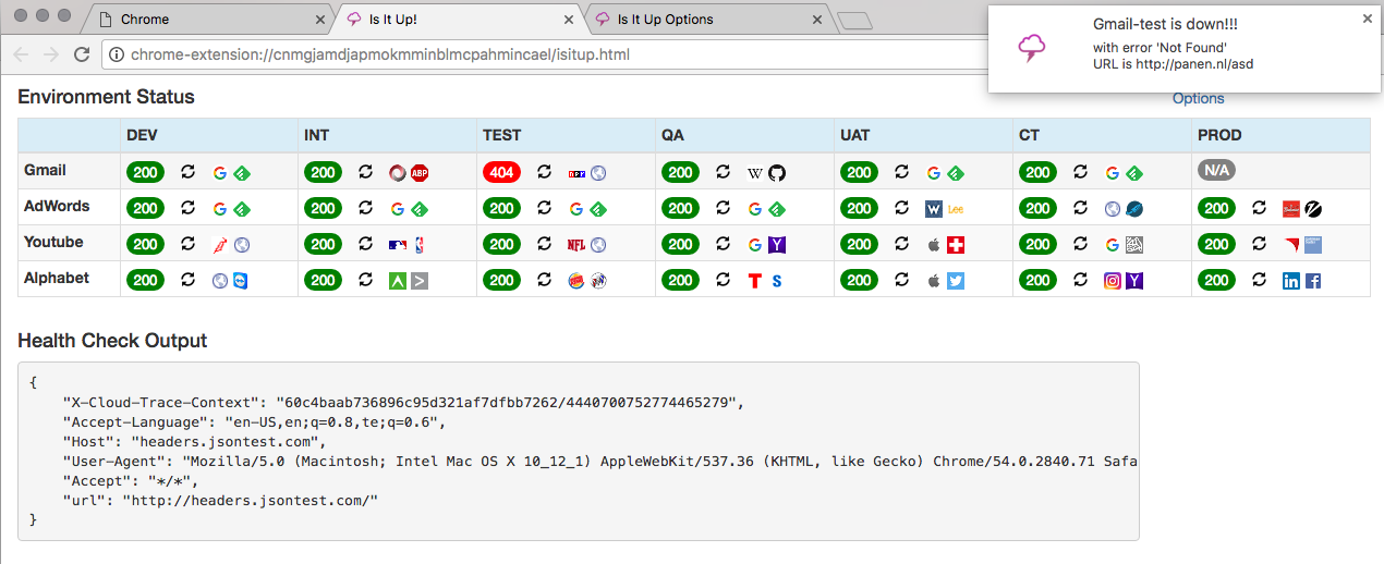 IsItUp - Zero Infrastructure Health Dashboard