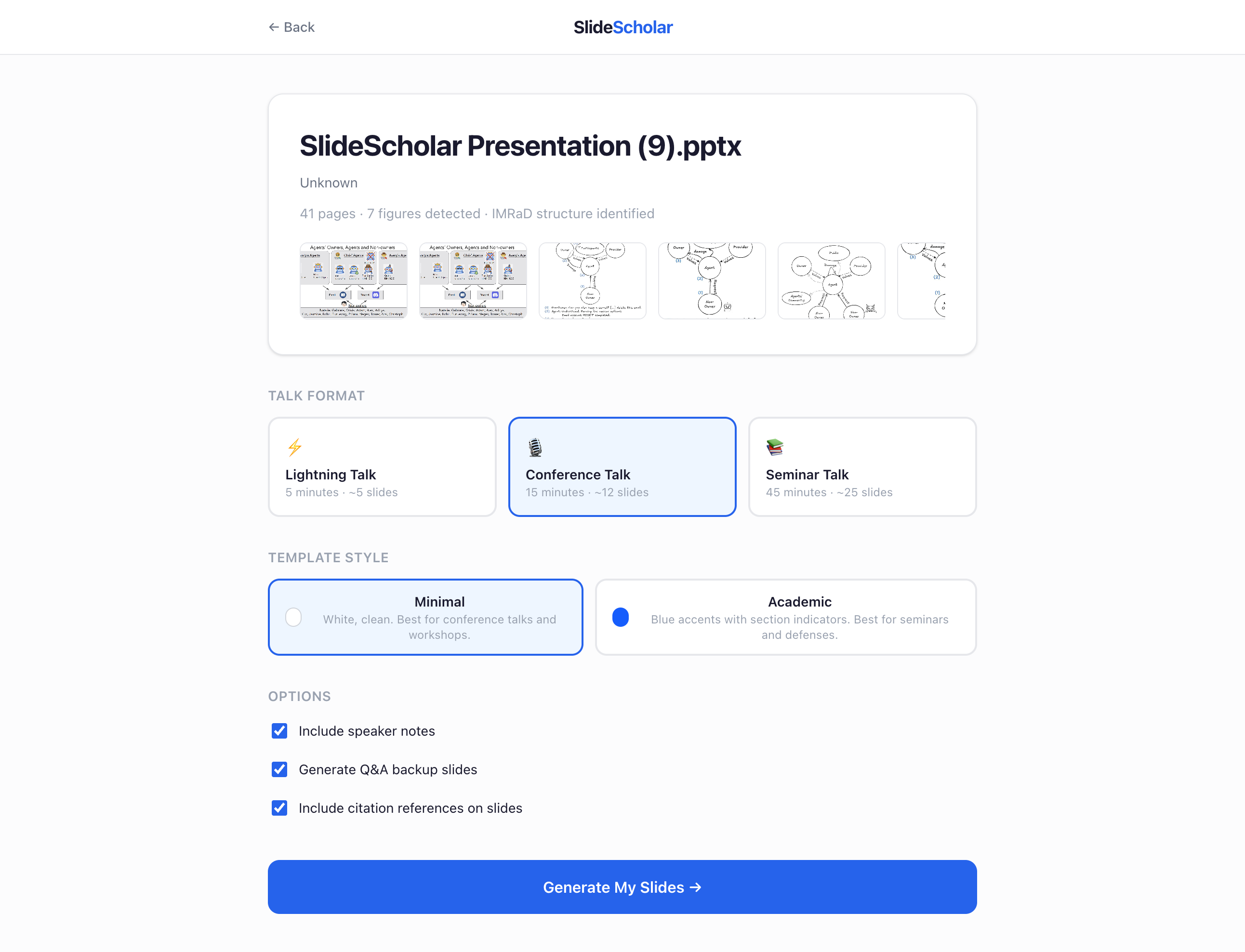 SlideScholar - Screenshot 3 showing product features and functionality