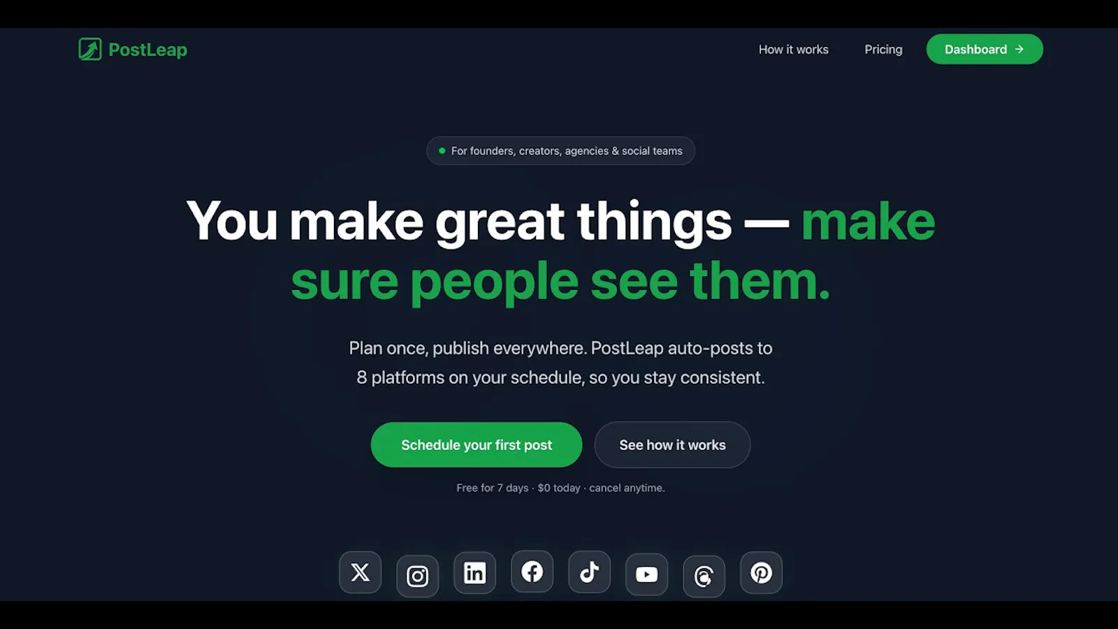 PostLeap screenshot 1 (video preview)