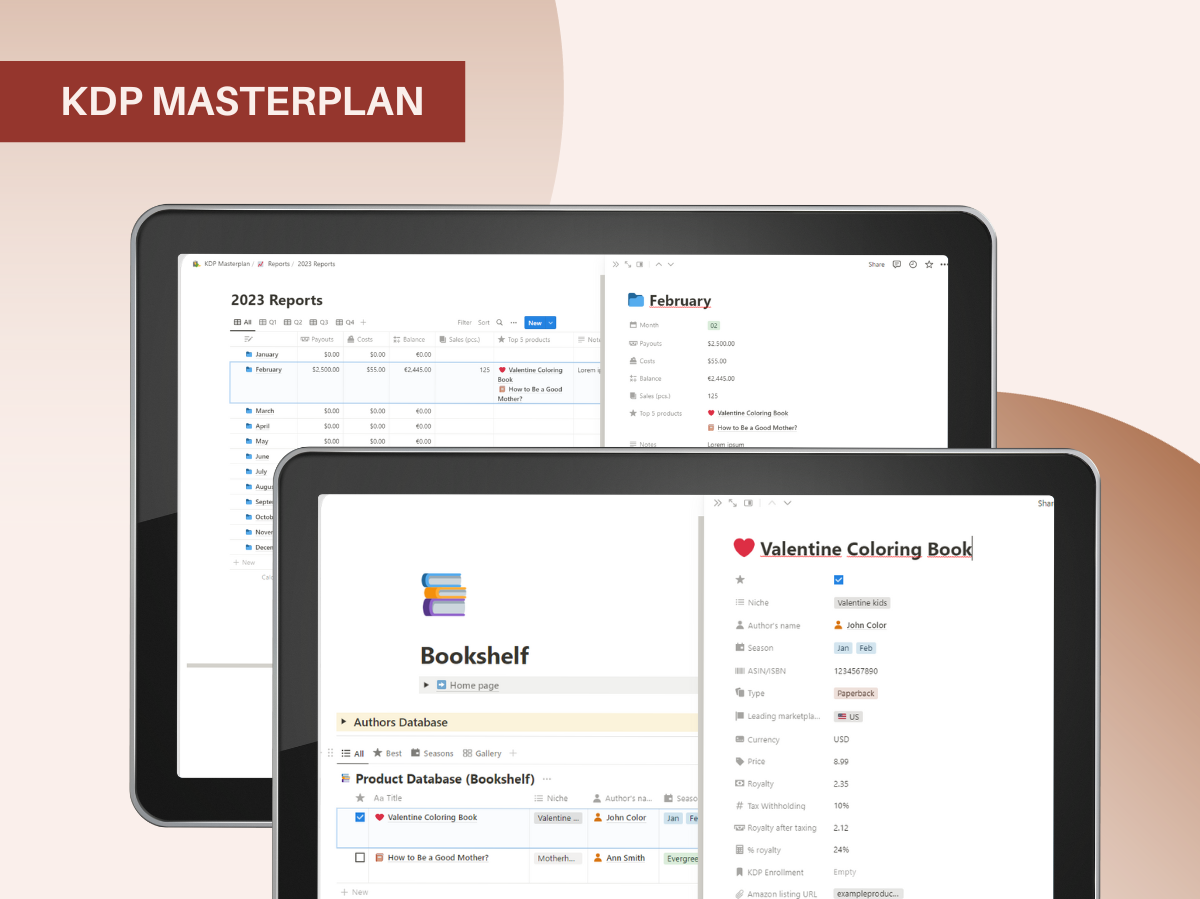 وسائط KDP Masterplan - مساحة عمل شاملة لإدارة أعمال Amazon KDP الخاصة بك 4