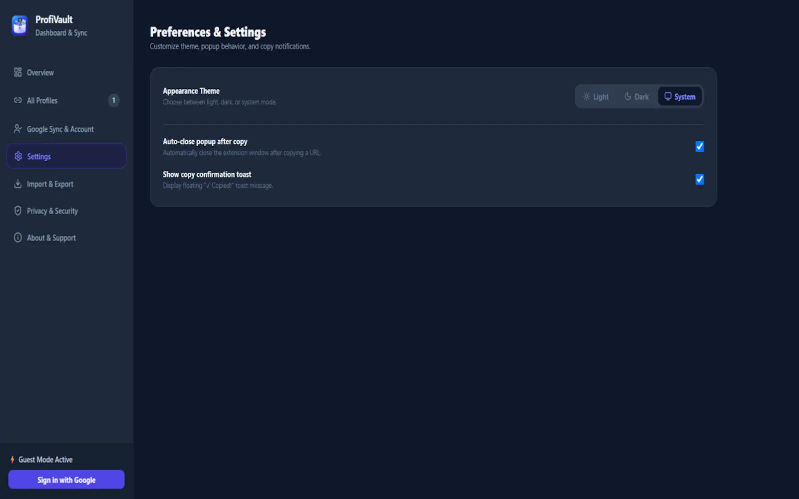 ProfiVault screenshot 4