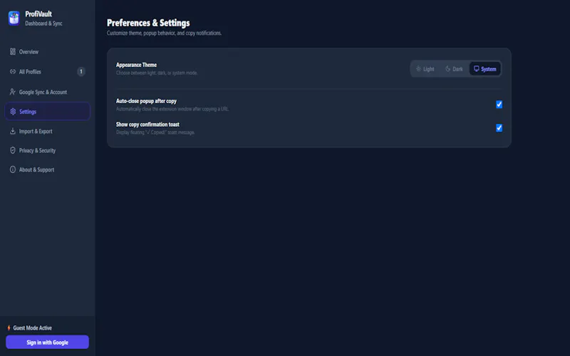 ProfiVault screenshot 4