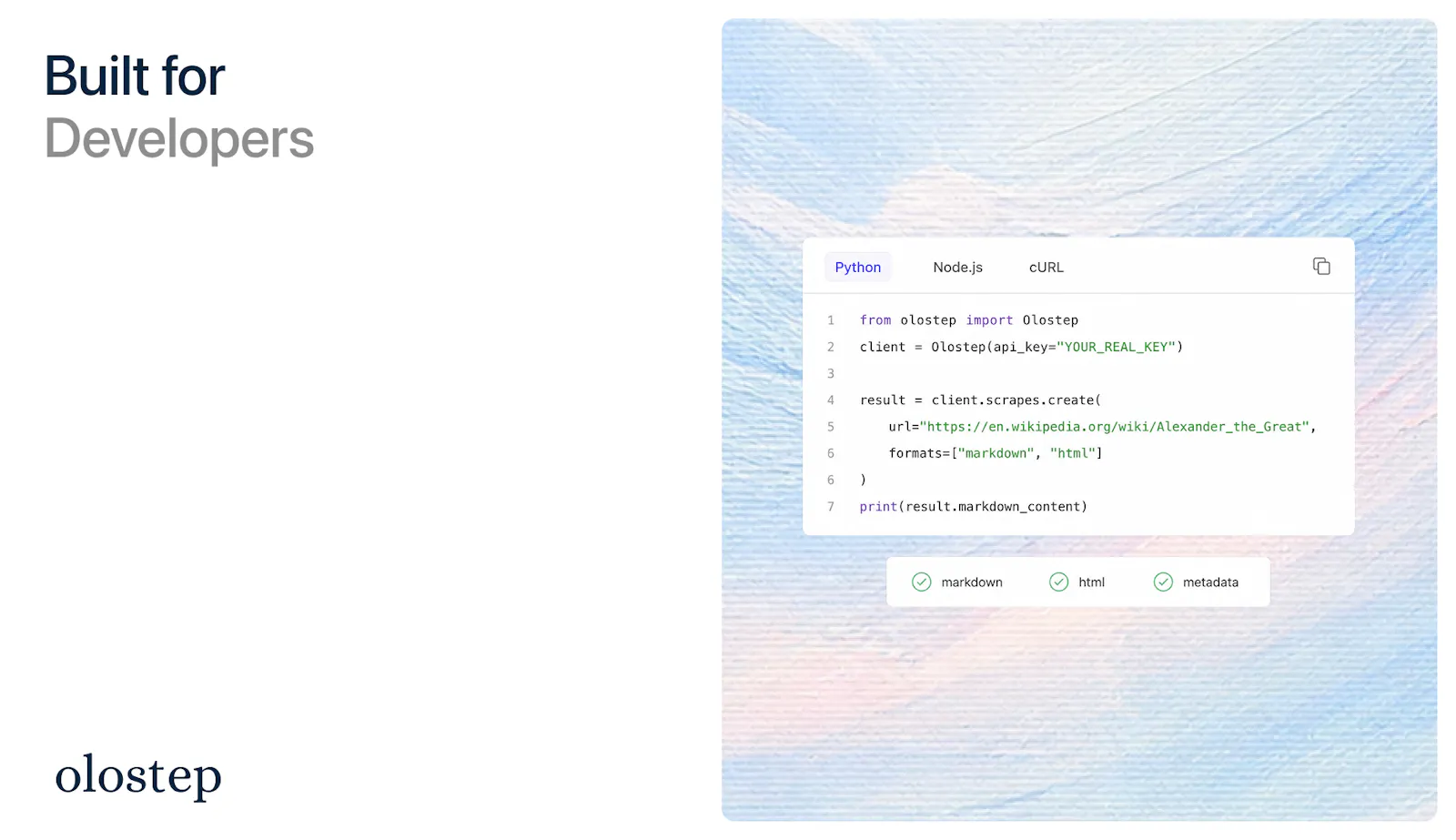 Olostep screenshot 5