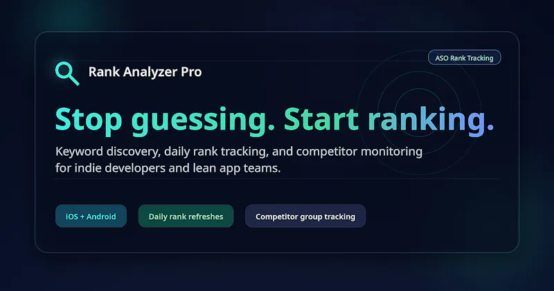 Rank Analyzer Pro screenshot 1