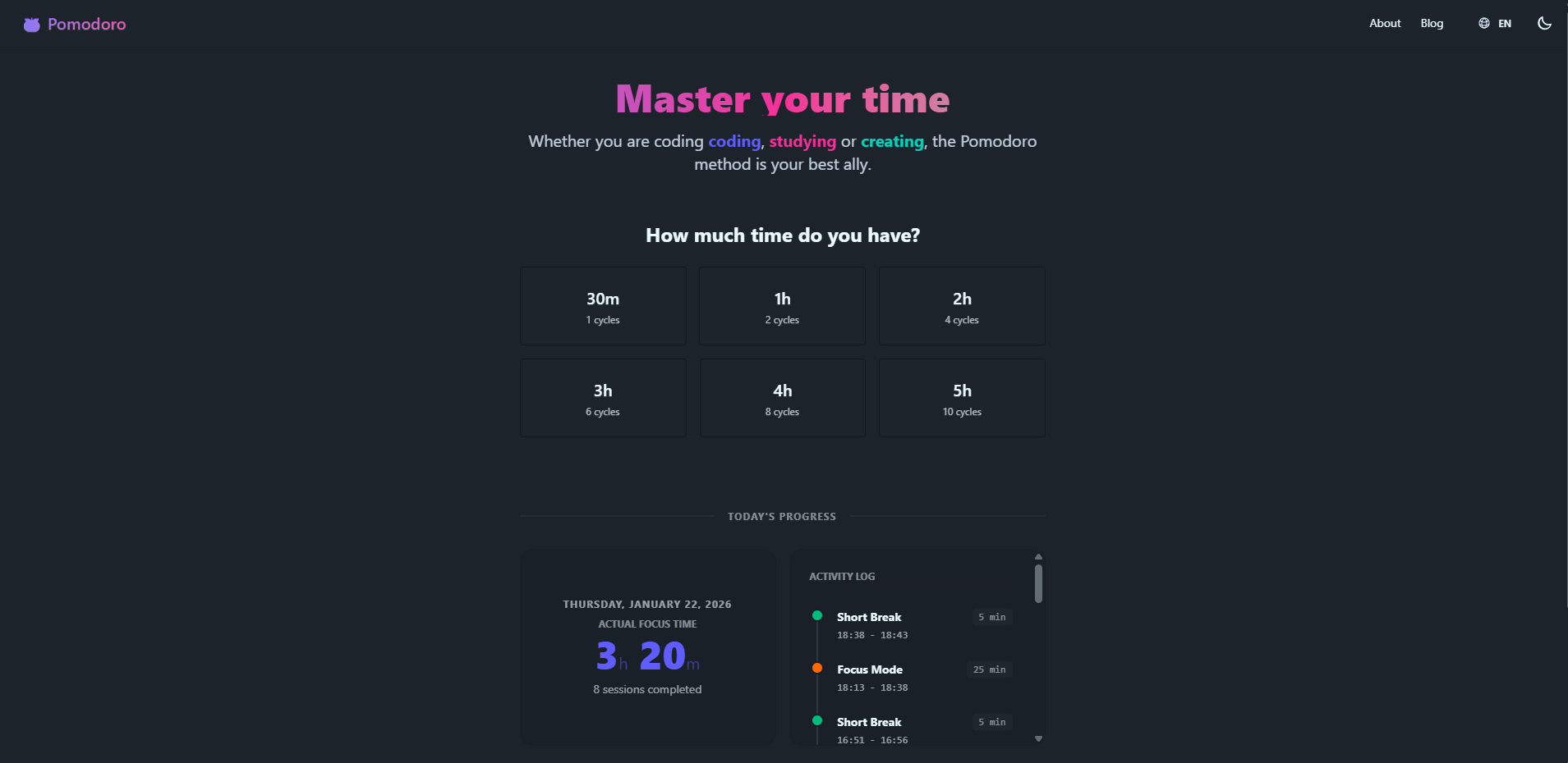 Sinx Pomodoro gallery image