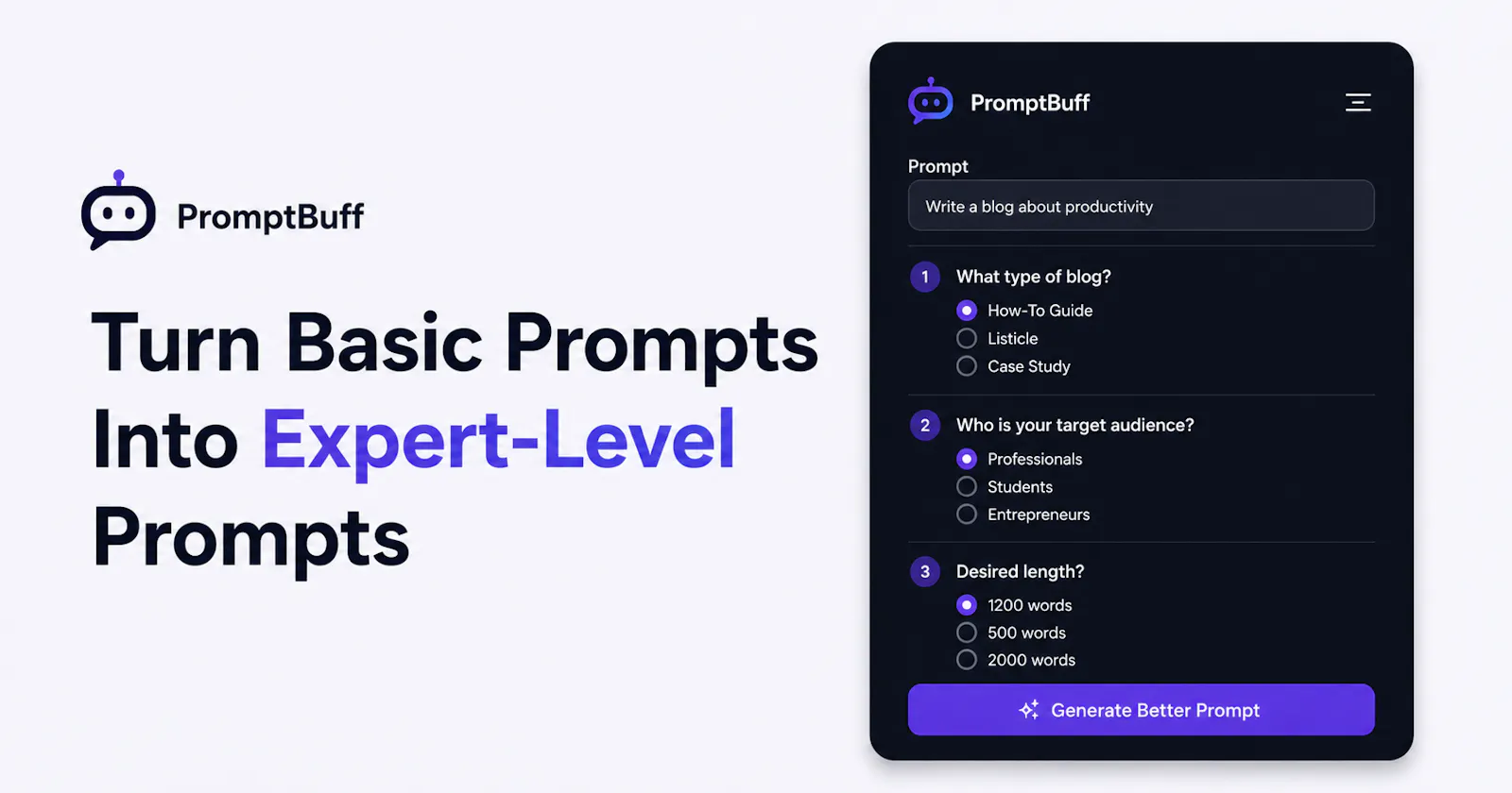 PromptBuff screenshot 1