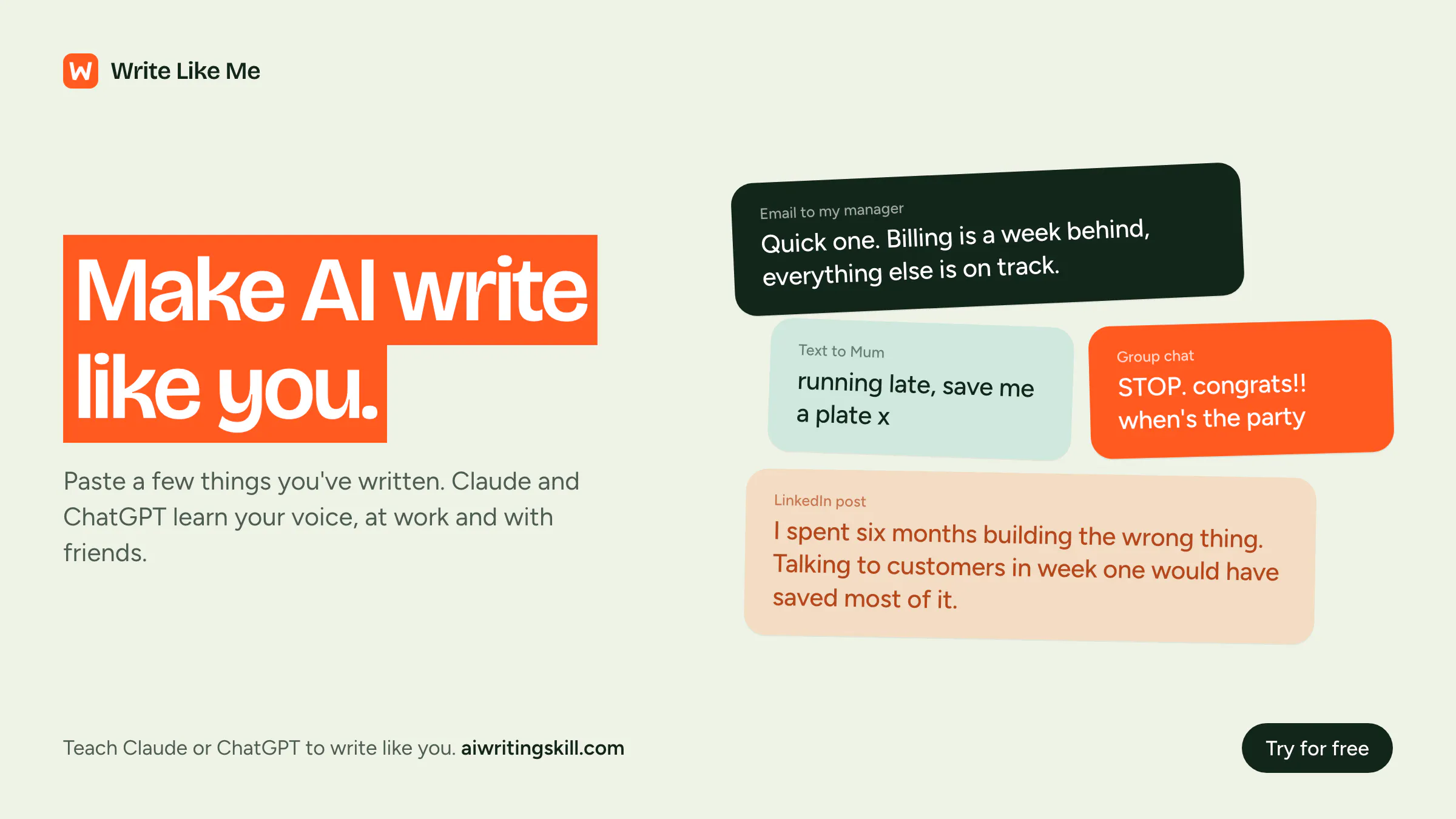 Write Like Me gallery image