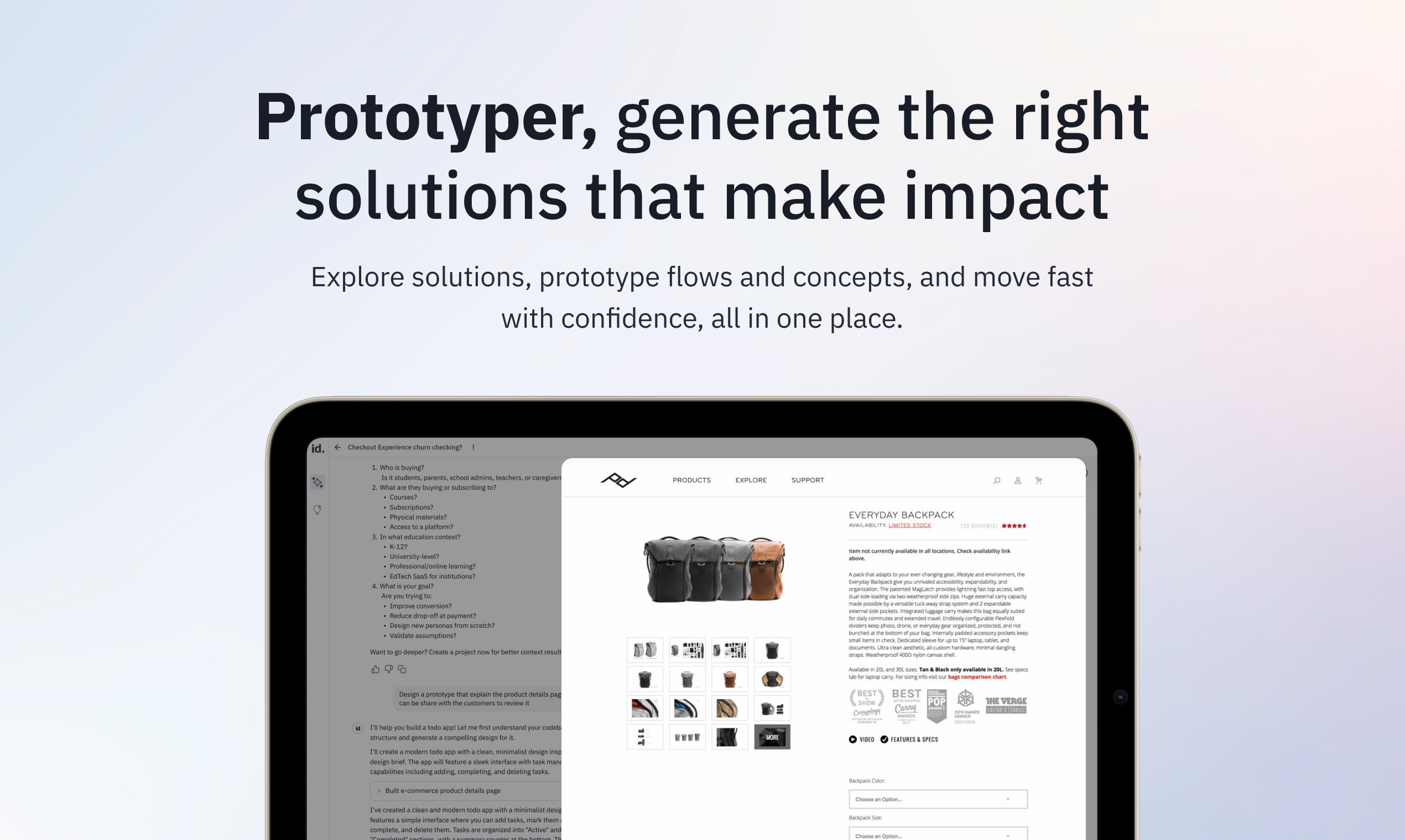 Ideoz AI - Screenshot 4 showing product features and functionality