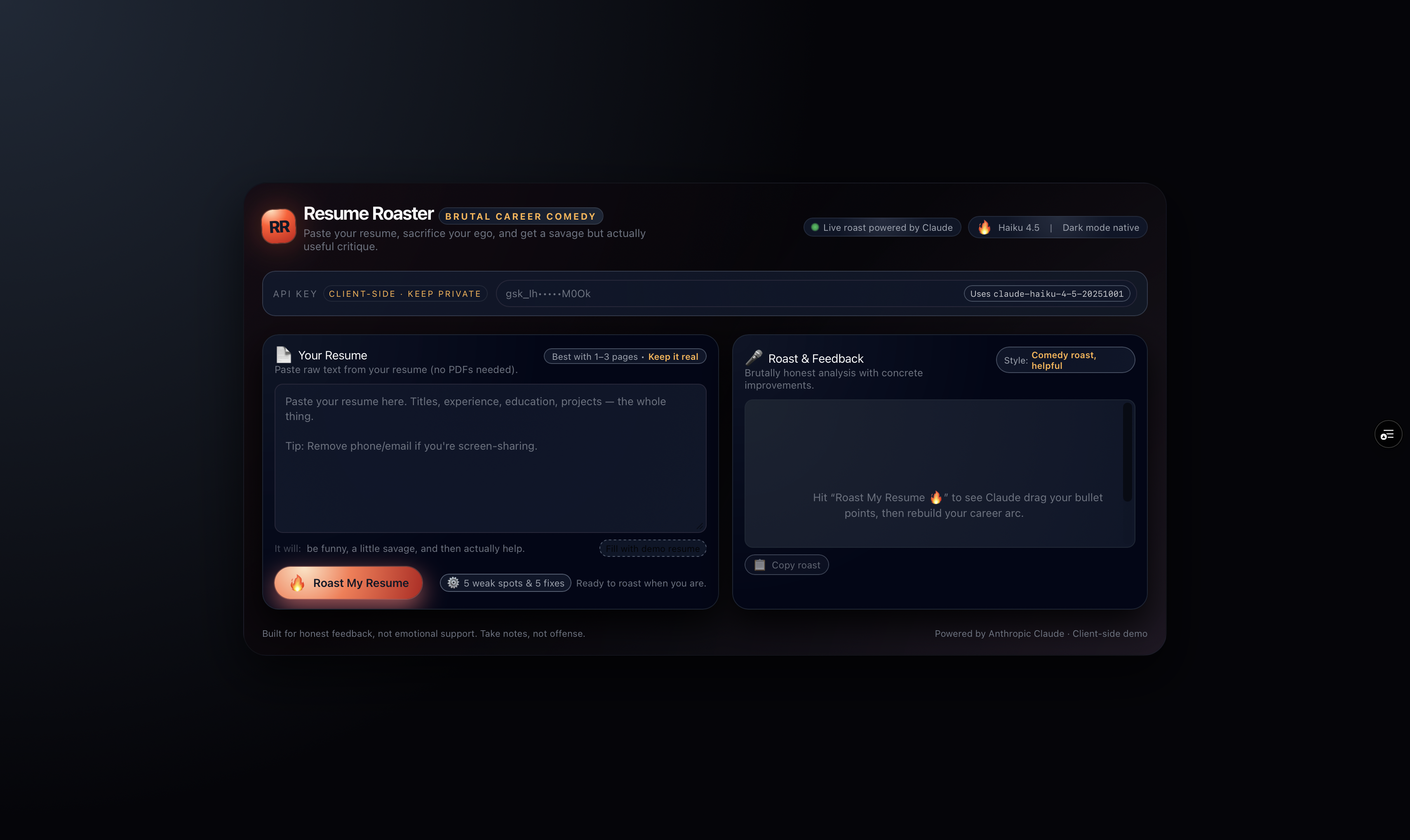 Resume Roaster gallery image