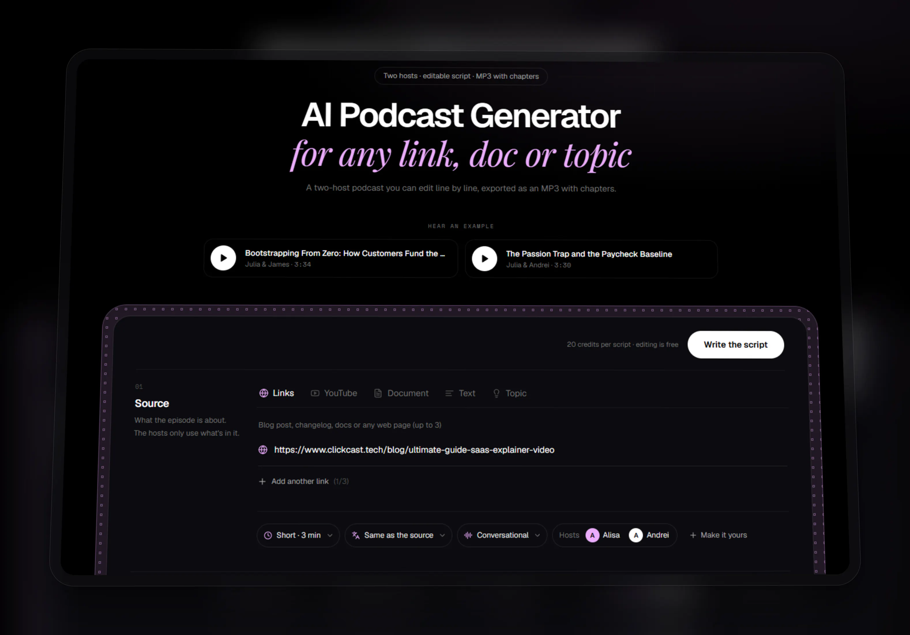 AI Podcast Generator gallery image