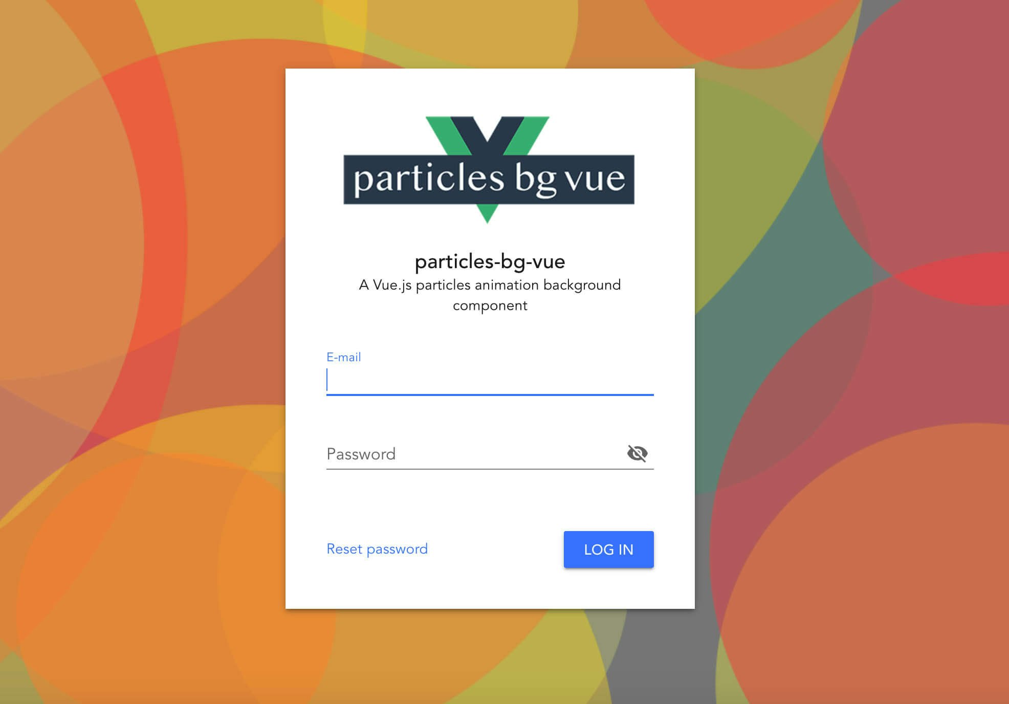 particles-bg-vue gallery image