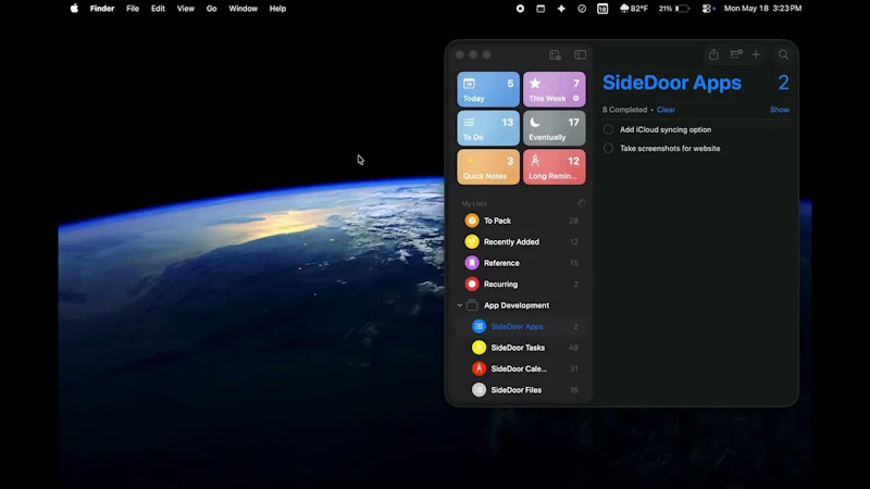 SideDoor Tasks screenshot 1 (video preview)