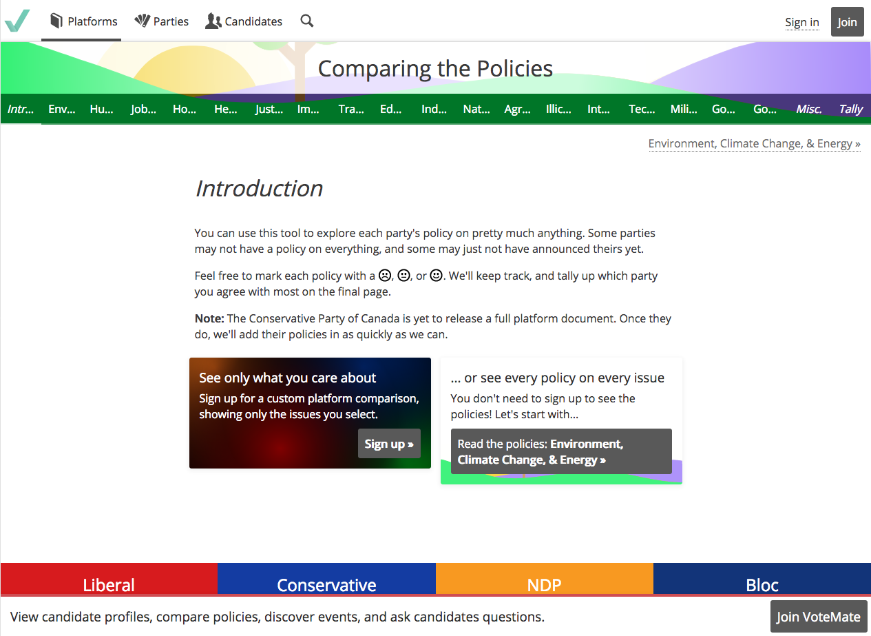 VoteMate Canada 2019 gallery image