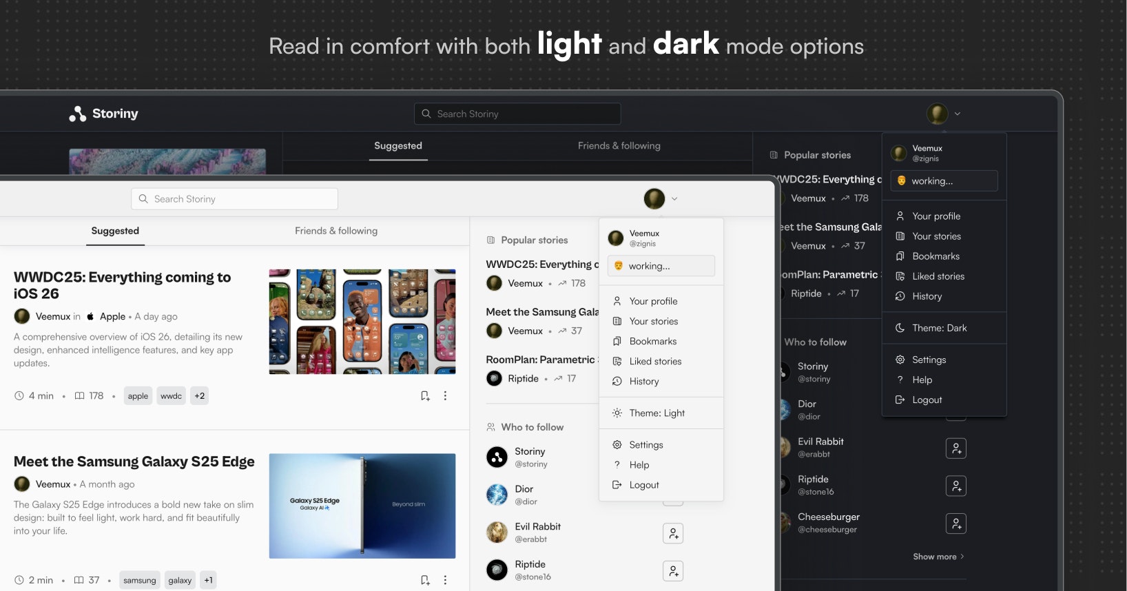 Storiny gallery image