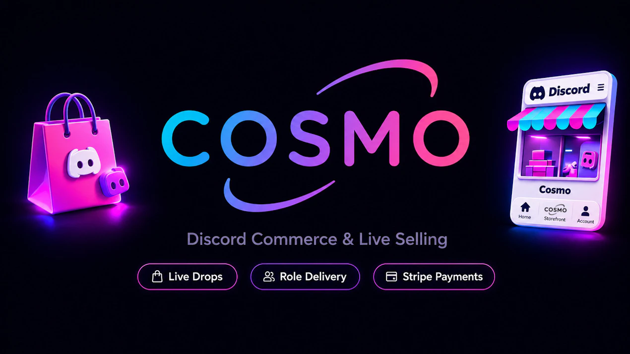 Cosmo — Ecom for Discord product