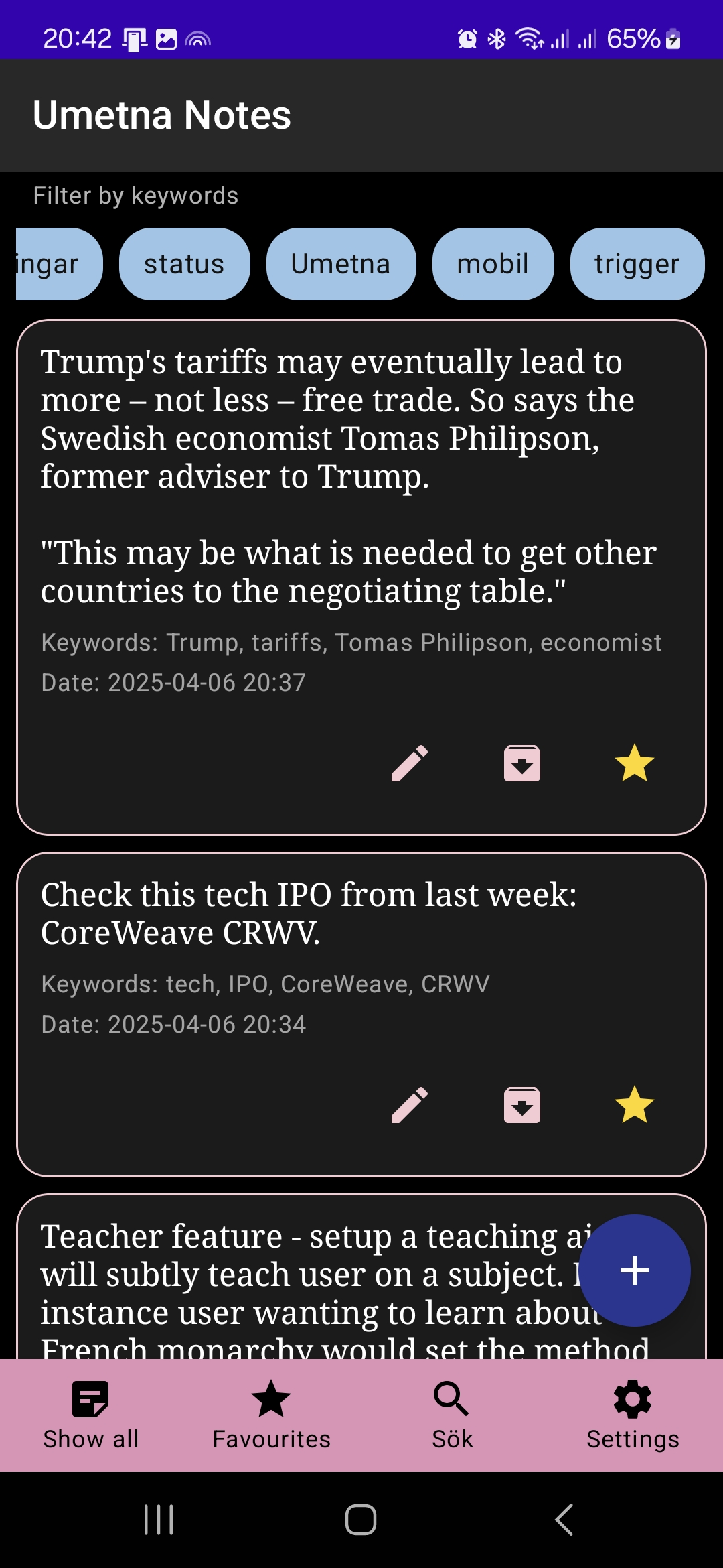 Umetna Notes gallery image