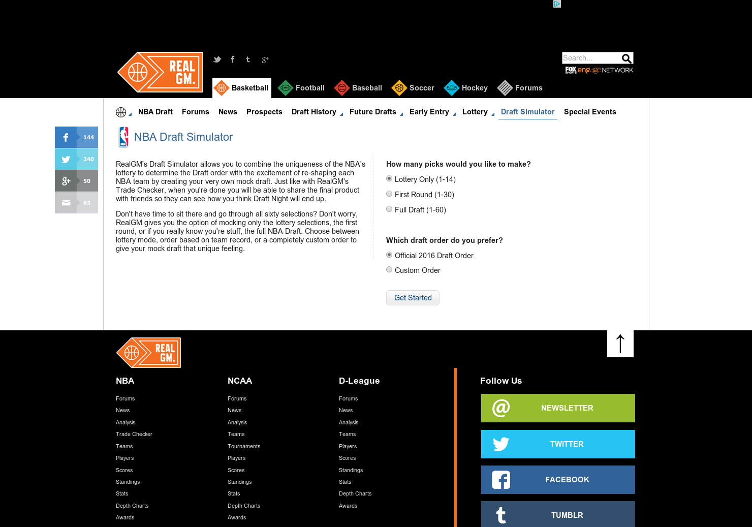 NBA Draft Simulator gallery image