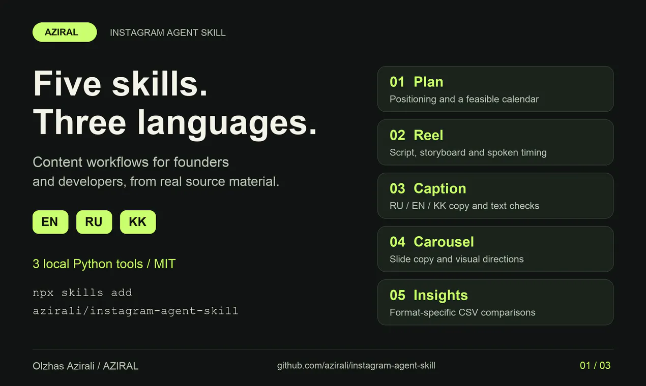 Instagram Agent Skill by AZIRAL gallery image