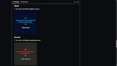 GitHub Readme Cyber Quotes gallery image