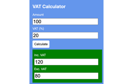 VAT 계산기