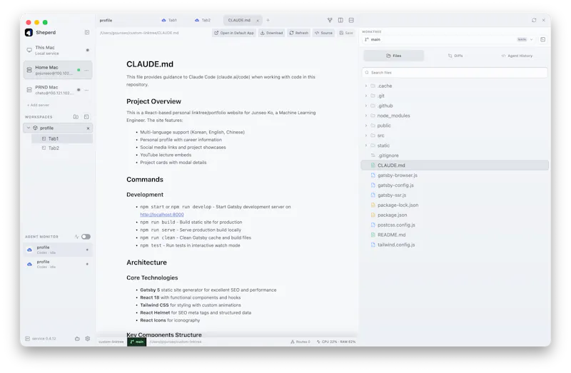 Shepherd Terminal screenshot 4
