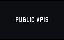 Public APIs media 1