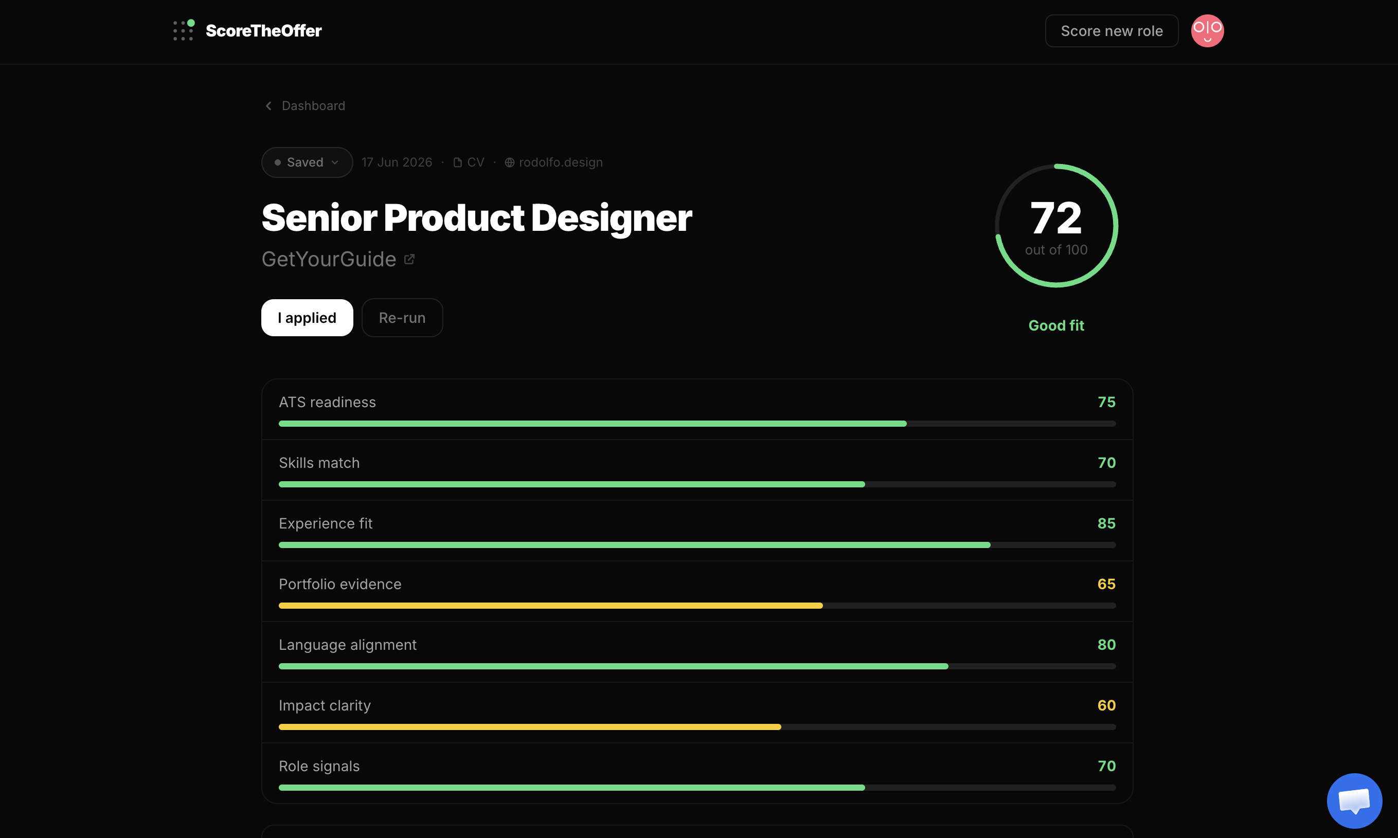 ScoreTheOffer gallery image