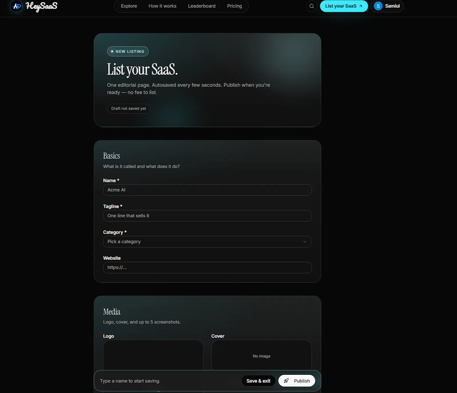 Hey SaaS screenshot 3