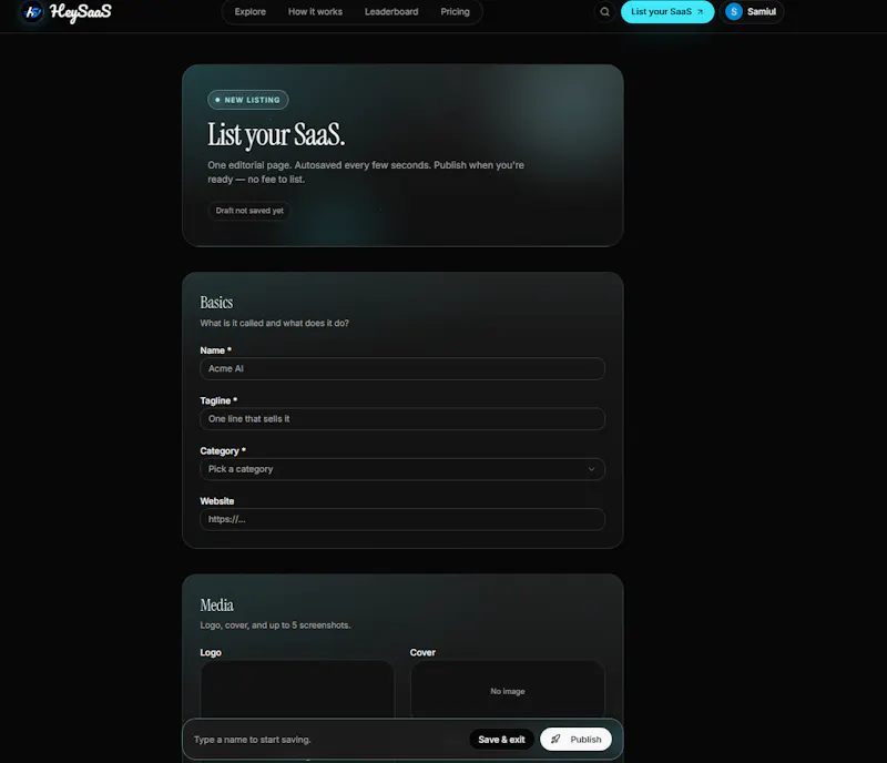Hey SaaS screenshot 3